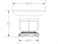 Держатель мыльницы настольный AZR 23 BR