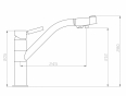 Смеситель ZR 401 KF NICKEL