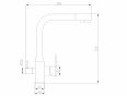 Смеситель для кухни SH 805 BLACK BR
